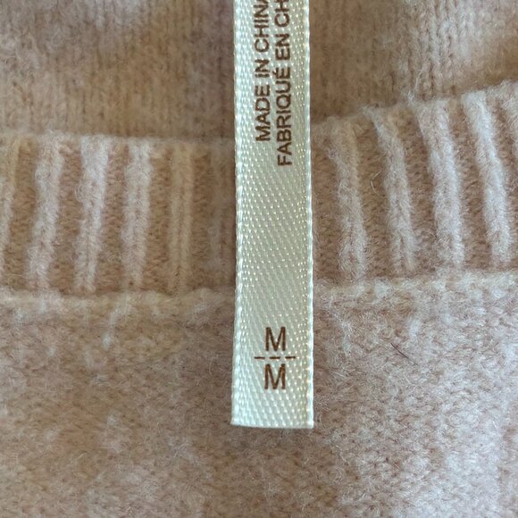 Free People Crop Sweater - Pale Pink - Size Medium - Picture 4 of 7